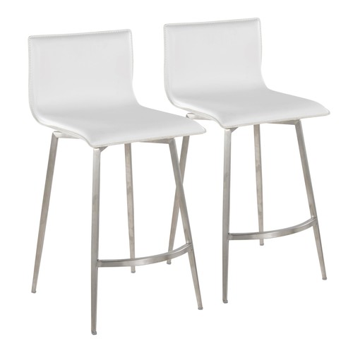 Mara Upholstered 26" Fixed-height Counter Stool - Set Of 2